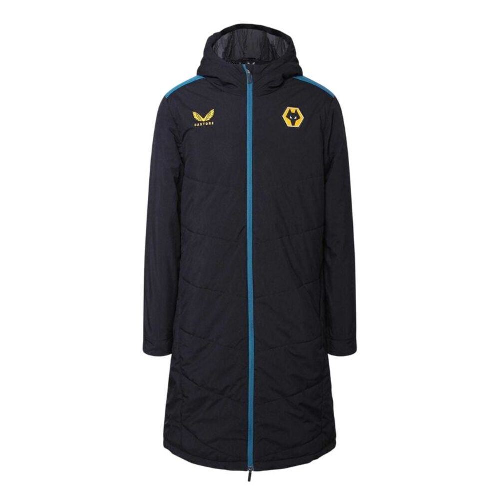 Castore Mens Wolverhampton Wanderers FC Anorak / Caviar/Black Caviar
